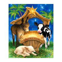 Charger l'image dans la galerie, Vache - diamant rond complet - 30x35cm