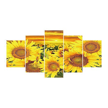Charger l'image dans la galerie, 5pcs/set tournesol - peinture complète en diamant - 95x45cm