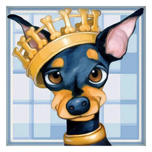 Charger l'image dans la galerie, Chien - diamant rond complet - 25x25cm