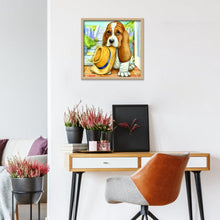 Charger l'image dans la galerie, Chien - diamant rond complet - 25x25cm