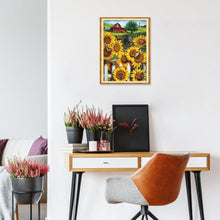 Charger l'image dans la galerie, Tournesol - diamant rond complet - 30x40cm