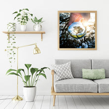 Charger l'image dans la galerie, Boule d’arbre - diamant rond complet - 30x30cm