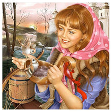 Charger l'image dans la galerie, Fille mignonne - peinture complète de diamant - 30x30cm