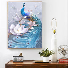 Charger l'image dans la galerie, Peafowl fantaisie - peinture complète de diamant - 40x30cm