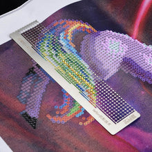 Charger l'image dans la galerie, Règle de point de strass de point d'autocollant de pâte de peinture de diamant d'acier inoxydable de 400 trous