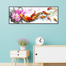 Charger l'image dans la galerie, Poisson de carpe heureux - peinture complète de diamant - 80x30cm