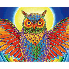 Charger l'image dans la galerie, Oiseau coloré - diamant rond complet - 30x25cm