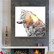 Charger l'image dans la galerie, Loup de nouveauté - peinture de diamant complète - 30x30cm
