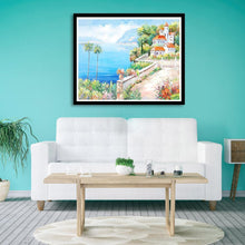 Charger l'image dans la galerie, Romantique - diamant rond complet - 35x30cm