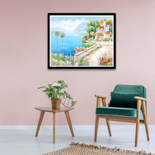 Charger l'image dans la galerie, Romantique - diamant rond complet - 35x30cm