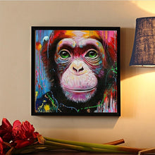 Charger l'image dans la galerie, Singe animal - peinture en diamant complet - 30x30cm