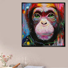 Charger l'image dans la galerie, Singe animal - peinture en diamant complet - 30x30cm