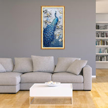 Charger l'image dans la galerie, Paon - diamant rond complet - 50x95cm