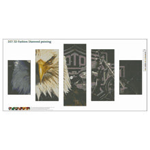 Charger l'image dans la galerie, Pont aérien 5pcs - diamant rond complet - 90x45cm