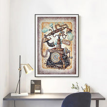 Charger l'image dans la galerie, Téléphone rétro - diamant rond complet - 30x40cm