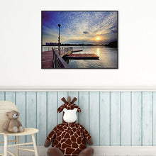Charger l'image dans la galerie, Vue chaude sur le soleil - diamant rond complet - 40x30cm