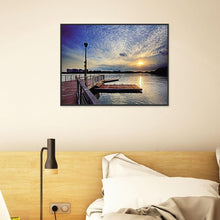Charger l'image dans la galerie, Vue chaude sur le soleil - diamant rond complet - 40x30cm