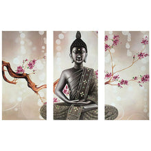Charger l'image dans la galerie, 3pcs/set buddha - peinture en diamant ronde - 90x55cm
