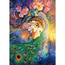 Charger l'image dans la galerie, Beauté de paon - diamant rond complet - 40x30cm
