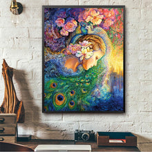 Charger l'image dans la galerie, Beauté de paon - diamant rond complet - 40x30cm