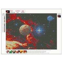 Charger l'image dans la galerie, Corps céleste - diamant rond complet - 40x30cm