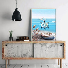 Charger l'image dans la galerie, Vue sur la plage - peinture en diamant complet - 40x30cm