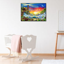 Charger l'image dans la galerie, Paysage fantastique - peinture diamant pleine - 40x30cm