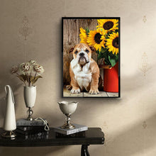 Charger l'image dans la galerie, Chien - diamant rond complet - 30x40cm