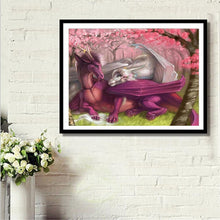 Charger l'image dans la galerie, Dragon - peinture diamant - 40x30cm