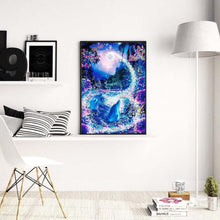 Charger l'image dans la galerie, Dolphin - diamant rond complet - 30x40cm