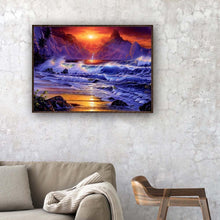 Charger l'image dans la galerie, Vague de mer - diamant rond complet - 40x30cm
