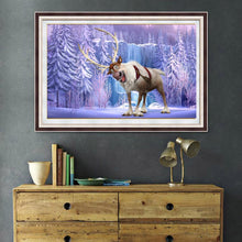 Charger l'image dans la galerie, Cerf - diamant rond complet - 40x30cm