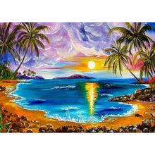 Charger l'image dans la galerie, Lac de soleil - diamant rond complet - 40x30cm