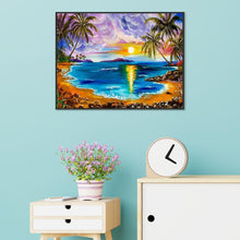 Charger l'image dans la galerie, Lac de soleil - diamant rond complet - 40x30cm