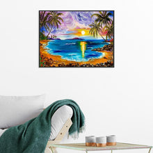 Charger l'image dans la galerie, Lac de soleil - diamant rond complet - 40x30cm