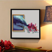 Charger l'image dans la galerie, Dolphin - diamant rond complet - 30x30cm