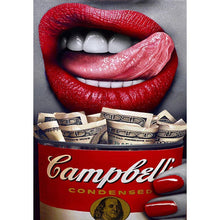 Charger l'image dans la galerie, Lip - diamant rond complet - 40x30cm