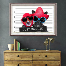 Charger l'image dans la galerie, Chien - diamant rond complet - 40x30cm