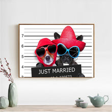 Charger l'image dans la galerie, Chien - diamant rond complet - 40x30cm