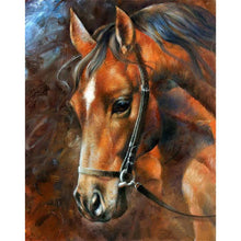 Charger l'image dans la galerie, Cheval de forage complet - peinture complète de diamant - 30x25cm
