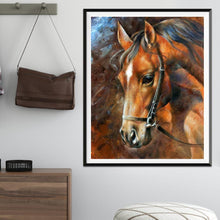 Charger l'image dans la galerie, Cheval de forage complet - peinture complète de diamant - 30x25cm