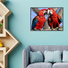 Charger l'image dans la galerie, Oiseau - diamant rond complet - 40x30cm