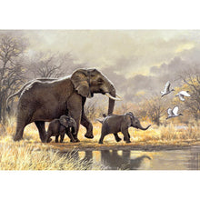 Charger l'image dans la galerie, Éléphants - peinture en diamant complet - 40x30cm