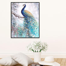 Charger l'image dans la galerie, Paon - peinture en diamant complet - 30x40cm
