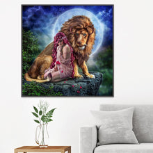 Charger l'image dans la galerie, Lion - diamant rond complet - 30x30cm