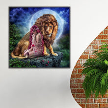Charger l'image dans la galerie, Lion - diamant rond complet - 30x30cm