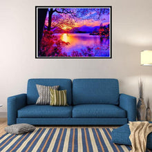 Charger l'image dans la galerie, Coucher de soleil fantastique - peinture complète de diamant - 40x30cm