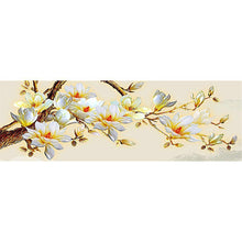 Charger l'image dans la galerie, Fleur jaune - diamant rond complet - 30x30cm