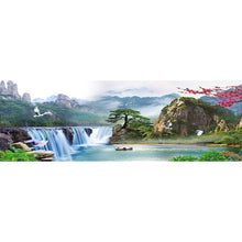 Charger l'image dans la galerie, Paysage printanier - peinture complète en diamant - 80x30cm