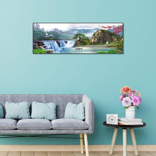 Charger l'image dans la galerie, Paysage printanier - peinture complète en diamant - 80x30cm